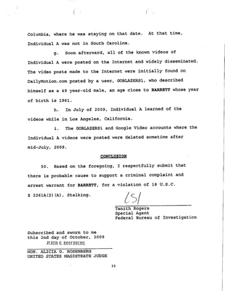 Illustration for article titled The Criminal Complaint Against Michael David Barrett, Alleged Erin Andrews Peeper